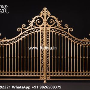 Iron Main Gate Design 2134, Remote Gate Design Ms Gate Fabrication | Entrance Gates Design