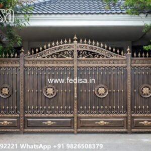Iron Pipe Gate Design Catalogue, Big Gate With Small Gate Ms Gate Fabrication | Entrance Gates Design