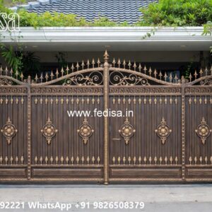 Iron Pipe Gate Design Catalogue, Modern Courtyard Gate Ms Gate Fabrication | Entrance Gates Design