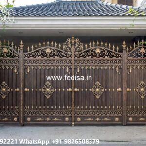 Main Entrance Gate Design, Pushing Gate Design Ms Gate Fabrication | Entrance Gates Design