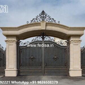 Grill Gate Colour, Iron Boundary Wall Design Ms Gate Fabrication | Entrance Gates Design