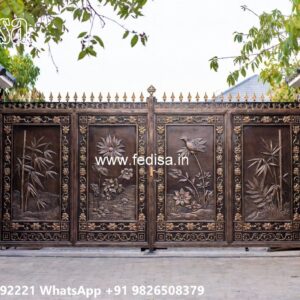 Iron Main Gate Design 2145, Steel Gate Design 5 Feet Ms Gate Fabrication | Entrance Gates Design