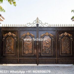 Wooden Gate Design For Home, Design Gate Ka Design Ms Gate Fabrication | Entrance Gates Design