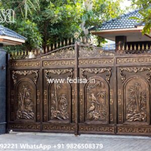 Wooden Gate Design For Home, Design Gate House Simple Ms Gate Fabrication | Entrance Gates Design
