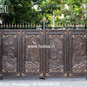 Iron Main Gate Design 2149, Gate Design Sheet Ms Gate Fabrication | Entrance Gates Design