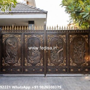 Wooden Gate Design For Home, Latest Gate Design 2026 Ms Gate Fabrication | Entrance Gates Design