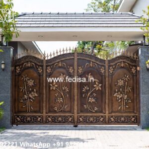 Iron Main Gate Design 2150, Channel Gate Colour Design Ms Gate Fabrication | Entrance Gates Design