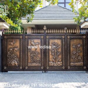 Iron Main Gate Design 2152, Boundary Steel Gate Ms Gate Fabrication | Entrance Gates Design