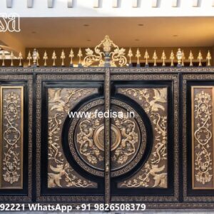 Iron Main Gate Design 2154, Wall Boundary Gate Design Ms Gate Fabrication | Entrance Gates Design