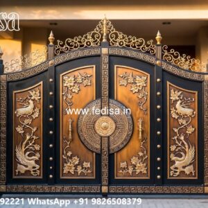 Factory Gate Design, Front Single Gate Design Ms Gate Fabrication | Entrance Gates Design