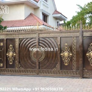 Laser Cut Gate Design, Bamboo Gate Design Ms Gate Fabrication | Entrance Gates Design