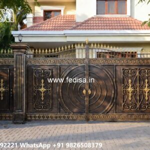 Best Gate Design For Home, Lohe Ke Pipe Ke Gate Ms Gate Fabrication | Entrance Gates Design