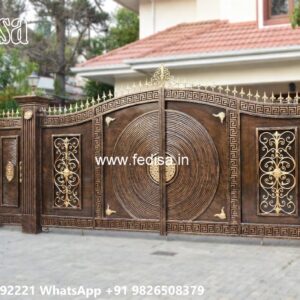 Gate Sheet Design, Compound Wall Grill Design Ms Gate Fabrication | Entrance Gates Design