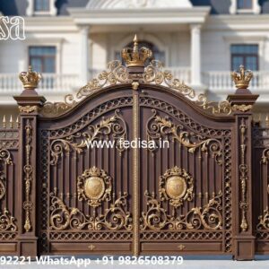 Aluminum Gate Design, Round Gate Design Ms Gate Fabrication | Entrance Gates Design