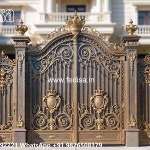 Parking Gate Design, Black Gate Design Ms Gate Fabrication | Entrance Gates Design