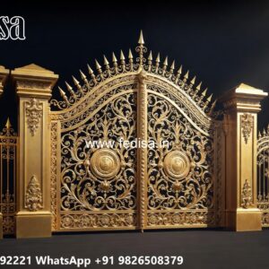Aluminum Gate Design, Maharaja Gate Pipe Design Ms Gate Fabrication | Entrance Gates Design