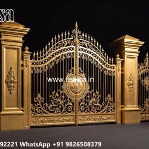 Iron Grill Gate, Gate Flower Design Ms Gate Fabrication | Entrance Gates Design