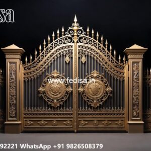 Laser Cut Gate Design, Wrought Iron Gate Catalogue Ms Gate Fabrication | Entrance Gates Design