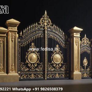 Parking Gate Design, 8 Feet Gate Design Ms Gate Fabrication | Entrance Gates Design