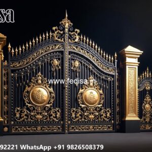 Best Gate Design For Home, Iron Railing Design For Boundary Wall Ms Gate Fabrication | Entrance Gates Design