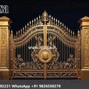 Simple Gate Design For Home, Steel Framed Wooden Gates Ms Gate Fabrication | Entrance Gates Design