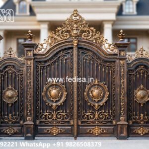 Parking Gate Design, Safety Grill Design For Compound Wall Ms Gate Fabrication | Entrance Gates Design