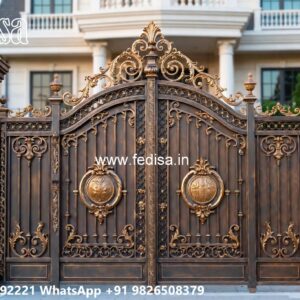 Parking Gate Design, Wood Gate Design For House Ms Gate Fabrication | Entrance Gates Design