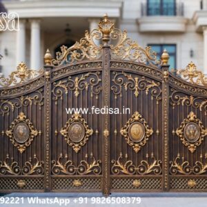 Ss Steel Gate Design, Curved Gate Design Ms Gate Fabrication | Entrance Gates Design