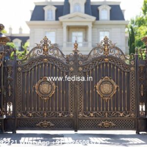 Best Gate Design For Home, Channel Gate Colour Ms Gate Fabrication | Entrance Gates Design