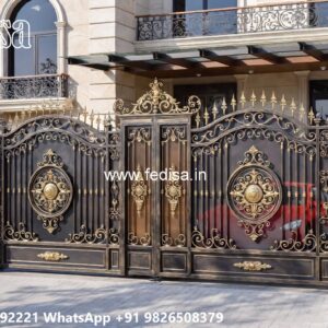 Parking Gate Design, Gate Side Wall Design Ms Gate Fabrication | Entrance Gates Design