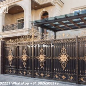 Ss Steel Gate Design, Steel Gate Single Palla Ms Gate Fabrication | Entrance Gates Design