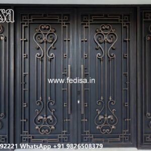 Simple Gate Design For Home, Iron Gate Flower Design Ms Gate Fabrication | Entrance Gates Design
