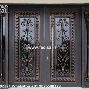 Iron Grill Gate, Main Gate Design 8 Feet Ms Gate Fabrication | Entrance Gates Design
