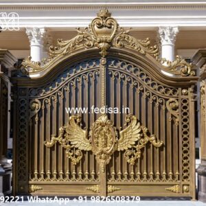 Parking Gate Design, 9 Feet Main Gate Design Swing Gates And Sliding Gates