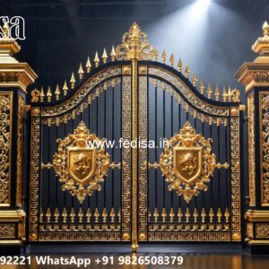 Iron Grill Gate, Steel Gate With Hpl Sheet Swing Gates And Sliding Gates