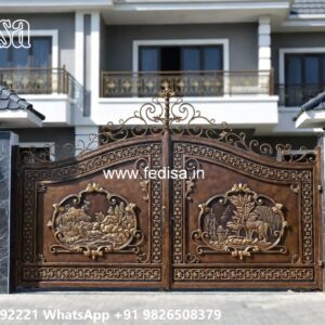 Aluminum Gate Design, Modern Steel Main Gate Design Swing Gates And Sliding Gates