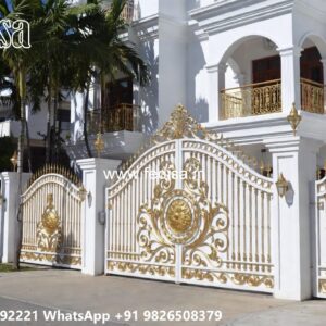 Ss Steel Gate Design, Boundary Wall With Grill Design Swing Gates And Sliding Gates