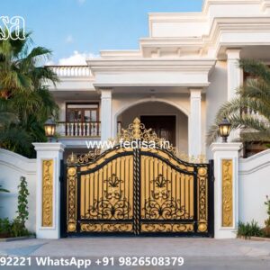 Simple Gate Design For Home, Compound Main Gate Design Swing Gates And Sliding Gates