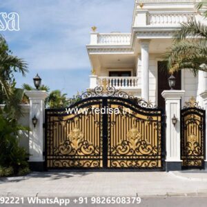 Parking Gate Design, Simple Iron Main Gate Design Swing Gates And Sliding Gates