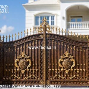 Iron Grill Gate, Luxury Main Gate Design Swing Gates And Sliding Gates