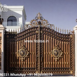 Laser Cut Gate Design, Compound Wall Design With Gate Swing Gates And Sliding Gates