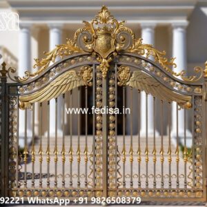 Iron Grill Gate, Main Gate Design Laser Cutting Swing Gates And Sliding Gates