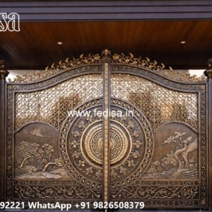 Simple Gate Design For Home, Compound Wall Door Design Swing Gates And Sliding Gates