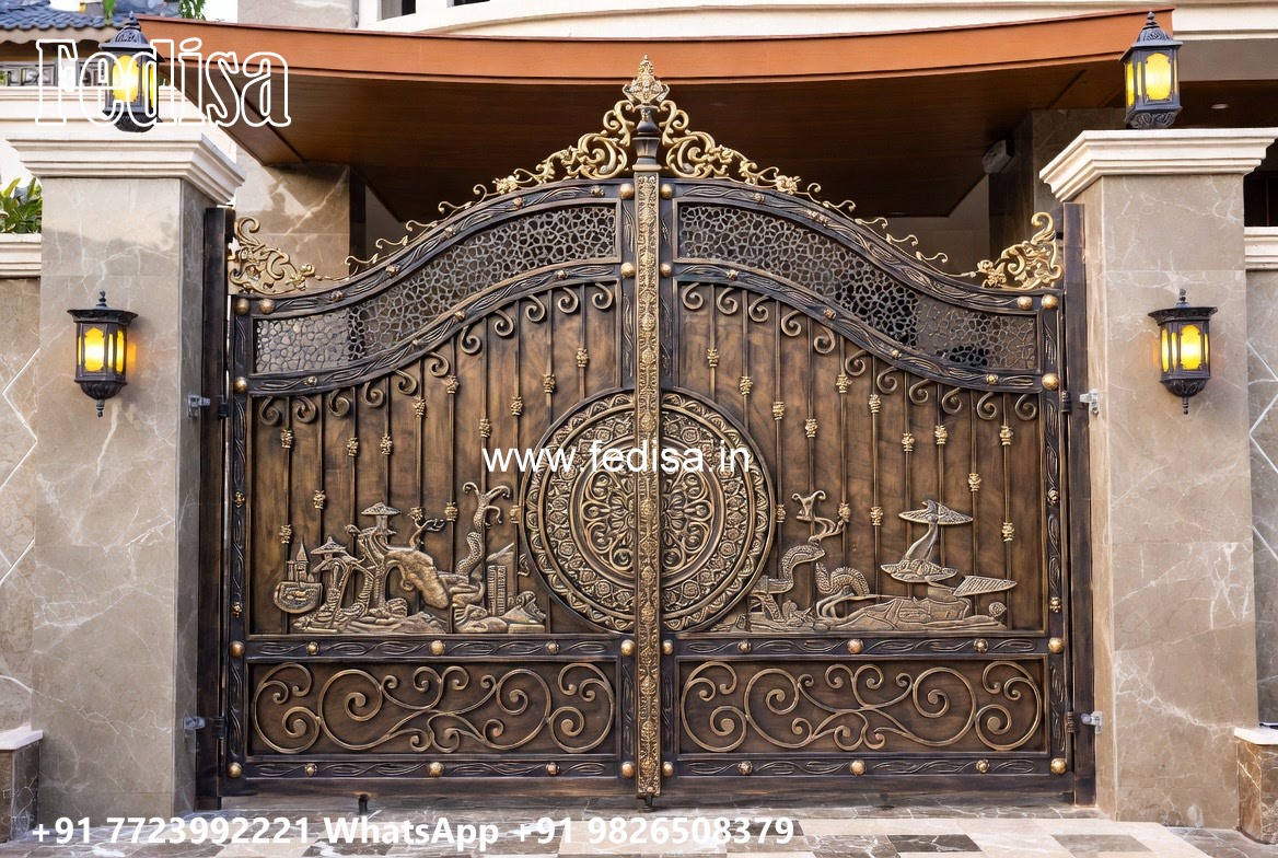 Aluminum Gate Design, Rolling Main Gate Design Swing Gates And Sliding Gates