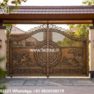 Front Garden Gates, Main Gate Round Design Swing Gates And Sliding Gates