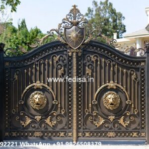 Gate Sheet Design, Main Gate With Small Door Swing Gates And Sliding Gates