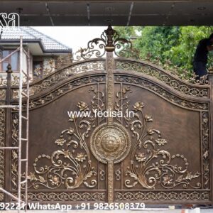 Entrance Gate Design For Home, Wrought Iron Fence Designs Swing Gates And Sliding Gates