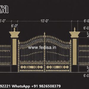 Steel Gate Design Double Door, Factory Gate Design Swing Gates And Sliding Gates