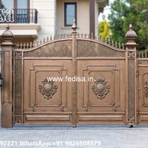House Boundary Wall Main Gate Design, Iron Sheet Gate Design Swing Gates And Sliding Gates
