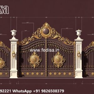 House Boundary Wall Main Gate Design, Modern Steel Gate Swing Gates And Sliding Gates